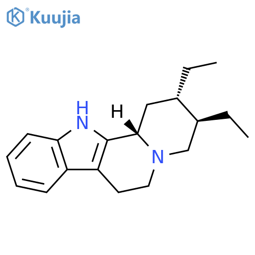 Indolo[2,3-a]quinolizine,2,3-diethyl-1,2,3,4,6,7,12,12b-octahydro-, (2S,3R,12bS)- structure