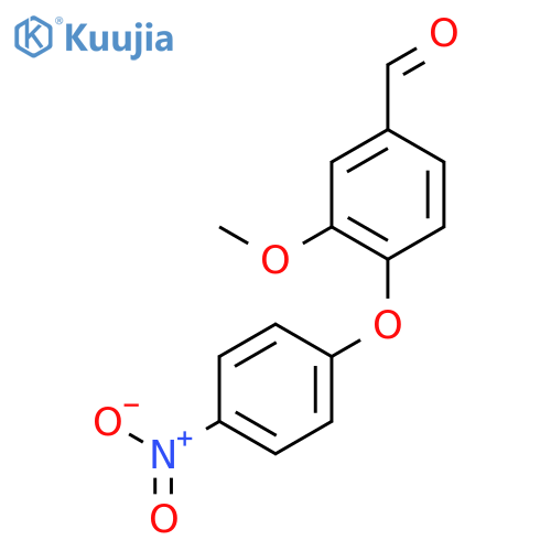 3-Methoxy-4-(4-nitrophenoxy)benzaldehyde structure