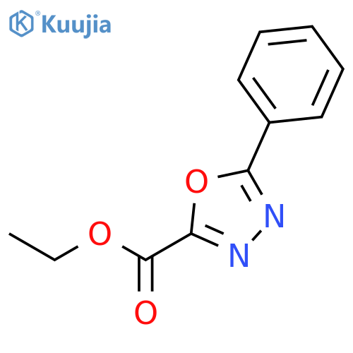 Ethyl 5-phenyl-1,3,4-oxadiazole-2-carboxylate structure