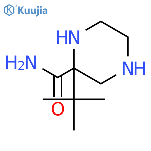 (S)-(-)-2-T-BUTYL-2-PIPERAZINECARBOXAMIDE structure