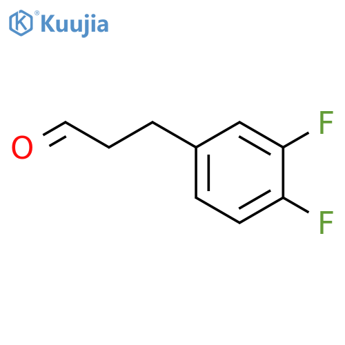 3-(3,4-difluorophenyl)propanal structure