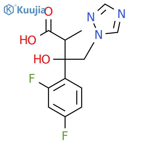 (aR,bR)-b-(2,4-Difluorophenyl)-b-hydroxy-a-methyl-1H-1,2,4-triazole-1-butanoic Acid structure