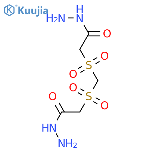 2-(hydrazinecarbonyl)methanesulfonylmethanesulfonylacetohydrazide structure