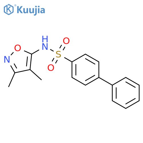 N-(3,4-Dimethyl-1,2-oxazol-5-yl)[1,1'-biphenyl]-4-sulfonamide structure