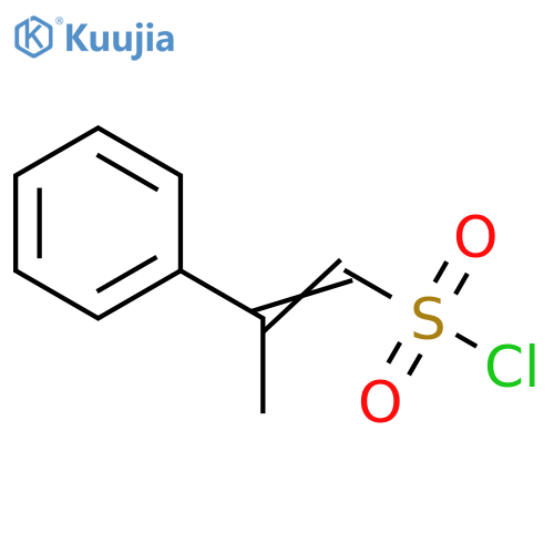 (1E)-2-PHENYLPROP-1-ENE-1-SULFONYL CHLORIDE structure