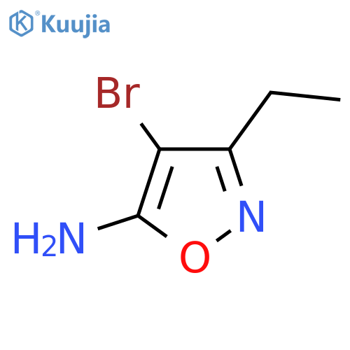 4-bromo-3-ethyl-1,2-oxazol-5-amine structure