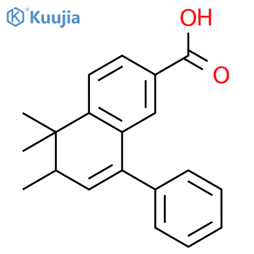 2-Naphthalenecarboxylic acid, 5,6-dihydro-5,5,6-trimethyl-8-phenyl- structure