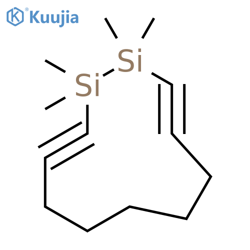 1,2-Disilacycloundeca-3,10-diyne, 1,1,2,2-tetramethyl- structure