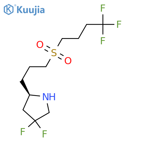 (2R)-4,4-difluoro-2-[3-(4,4,4-trifluorobutanesulfonyl)propyl]pyrrolidine structure