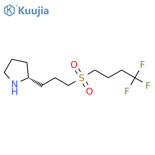 (2R)-2-[3-(4,4,4-trifluorobutanesulfonyl)propyl]pyrrolidine structure