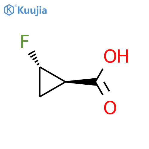 (1R,2S)-2-Fluorocyclopropane-1-carboxylic acid structure
