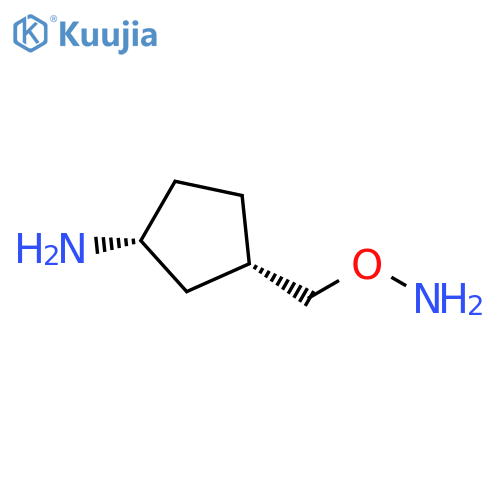 Cyclopentanamine,3-[(aminooxy)methyl]-, cis- (9CI) structure