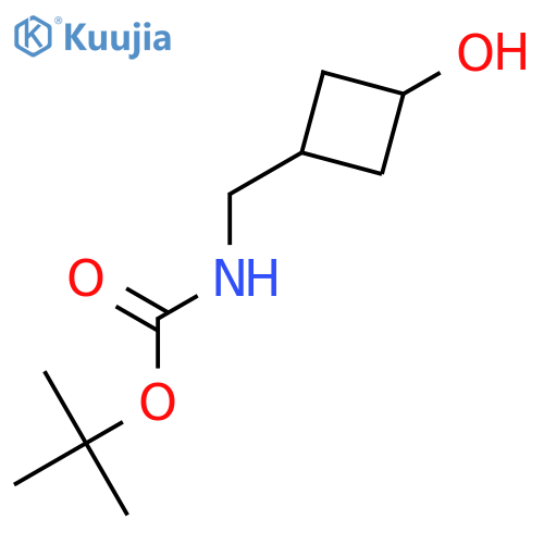 tert-butyl N-[(3-hydroxycyclobutyl)methyl]carbamate structure