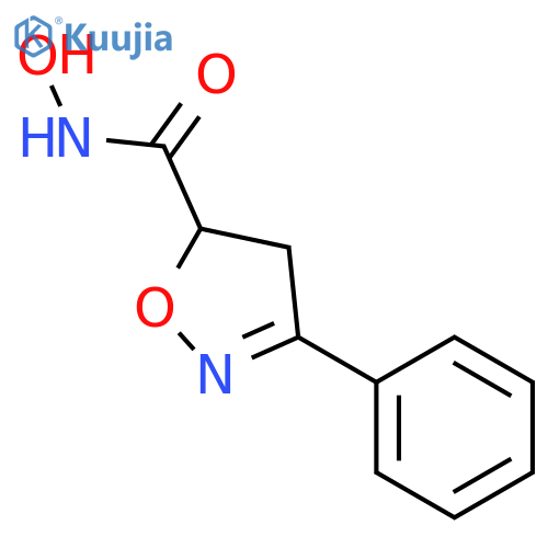 5-Isoxazolecarboxamide, 4,5-dihydro-N-hydroxy-3-phenyl- structure