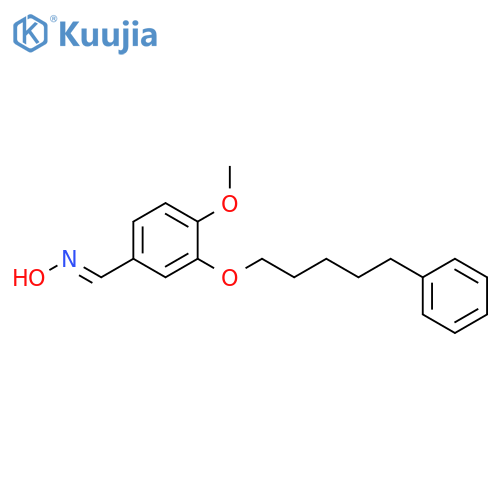 Benzaldehyde, 4-methoxy-3-[(5-phenylpentyl)oxy]-, oxime structure
