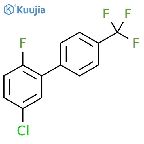 5-Chloro-2-fluoro-4'-(trifluoromethyl)-1,1'-biphenyl structure