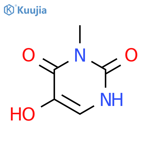 2,4(1H,3H)-Pyrimidinedione, 5-hydroxy-3-methyl- structure
