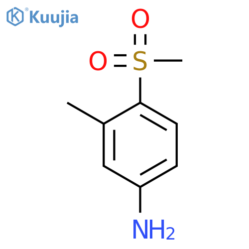 4-methanesulfonyl-3-methylaniline structure