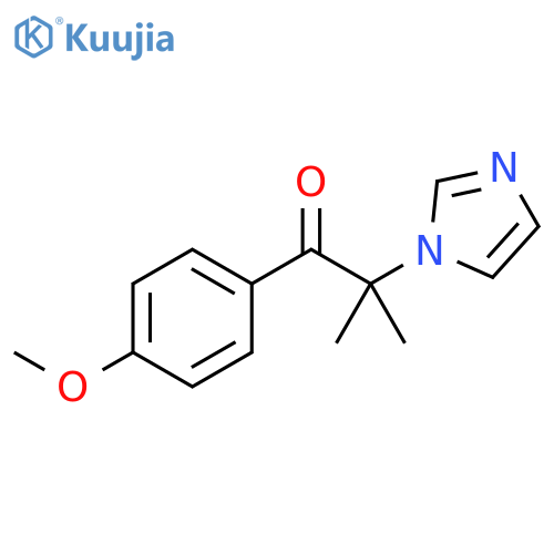 1-Propanone,2-(1H-imidazol-1-yl)-1-(4-methoxyphenyl)-2-methyl- structure