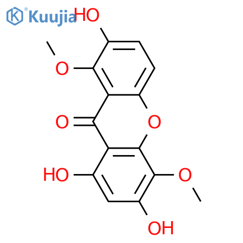 1,2,5,6,8-Pentahydroxyxanthone; 1,5-Di-Me ether structure