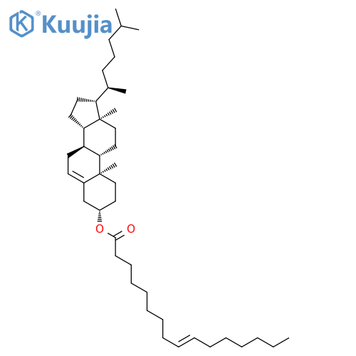 Cholest-5-en-3-ol (3b)-, 3-[(9Z)-9-hexadecenoate] structure