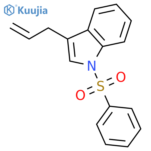 1H-Indole, 1-(phenylsulfonyl)-3-(2-propenyl)- structure