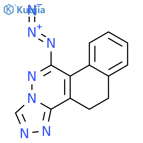 Benzo[f][1,2,4]triazolo[3,4-a]phthalazine, 10-azido-4,5-dihydro- structure