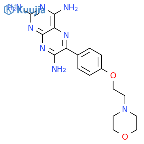 2,4,7-Pteridinetriamine,6-[4-[2-(4-morpholinyl)ethoxy]phenyl]- structure