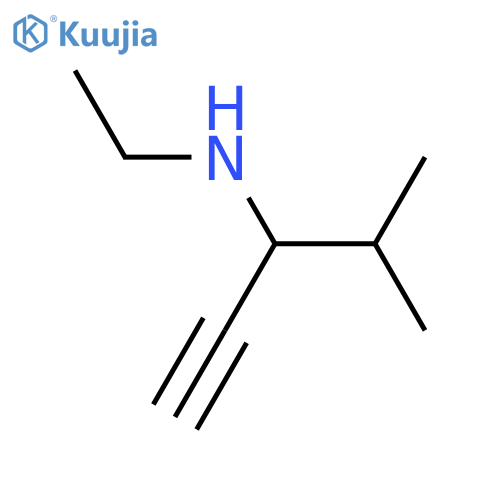 Ethyl(4-methylpent-1-yn-3-yl)amine structure