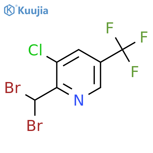 3-Chloro-2-(dibromomethyl)-5-(trifluoromethyl)pyridine structure
