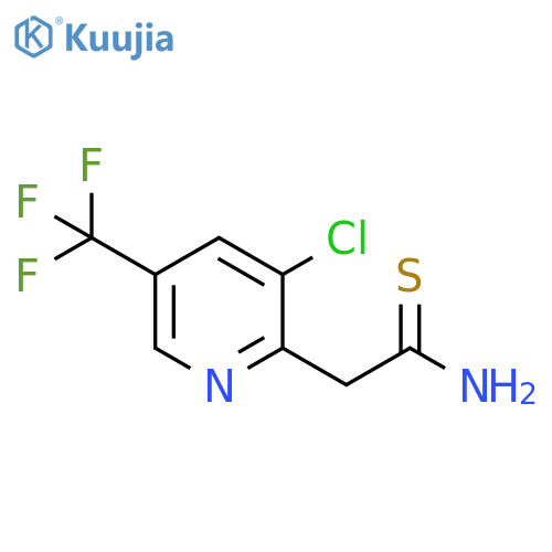 2-[3-chloro-5-(trifluoromethyl)pyridin-2-yl]ethanethioamide structure