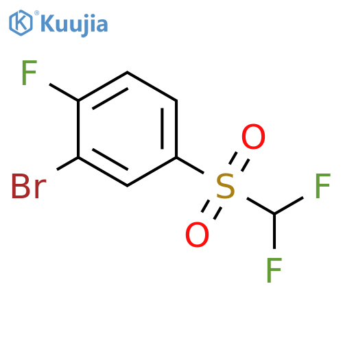 3-Bromo-4-fluorophenyl difluoromethyl sulphone structure