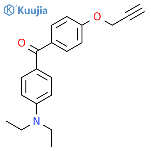 Methanone, [4-(diethylamino)phenyl][4-(2-propyn-1-yloxy)phenyl]- structure