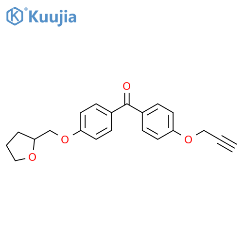 Methanone, [4-(2-propyn-1-yloxy)phenyl][4-[(tetrahydro-2-furanyl)methoxy]phenyl]- structure