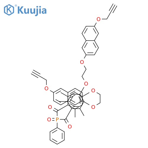 Methanone, 1,1'-(phenylphosphinylidene)bis[1-[2,6-dimethyl-4-[2-[[6-(2-propyn-1-yloxy)-2-naphthalenyl]oxy]ethoxy]phenyl]- structure