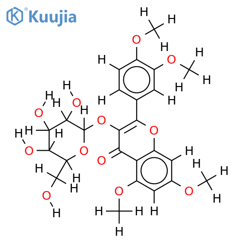 2-(3,4-Dimethoxy-phenyl)-3-beta-D-glucopyranosyloxy-5,7-dimethoxy-chromen-4-on structure