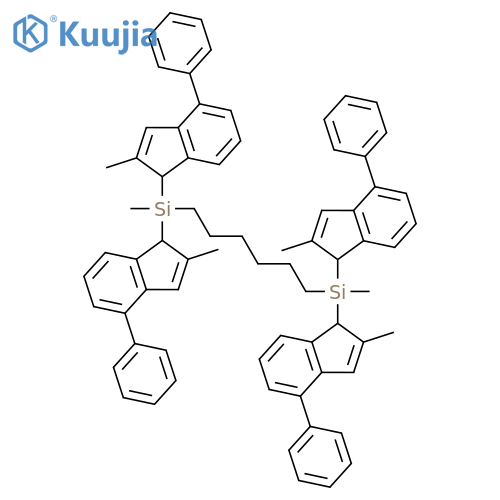 Silane, 1,6-hexanediylbis[methylbis(2-methyl-4-phenyl-1H-inden-1-yl)- structure