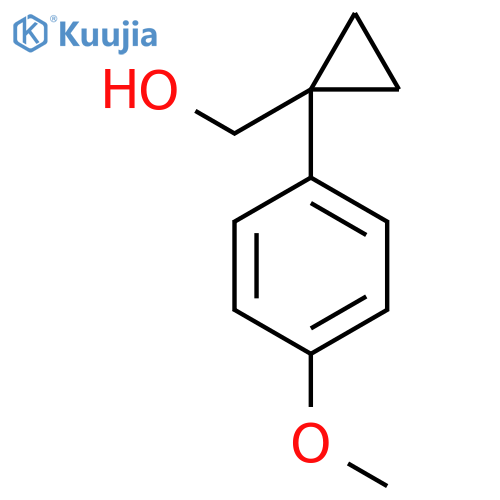 1-(4-methoxyphenyl)cyclopropylmethanol structure