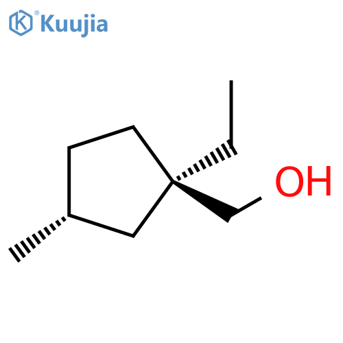 Cyclopentanemethanol, 1-ethyl-3-methyl-, (1R,3R)-rel- structure
