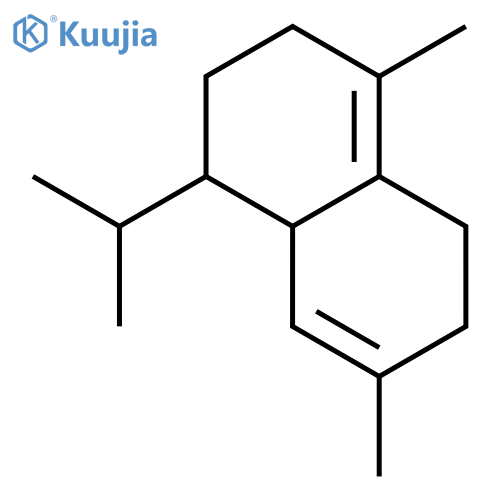 Naphthalene, 1,2,3,5,6,8a-hexahydro-4,7-dimethyl-1-(1-methylethyl)- structure