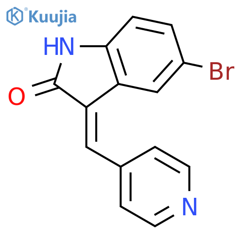 2H-Indol-2-one, 5-bromo-1,3-dihydro-3-(4-pyridinylmethylene)-, (Z)- structure