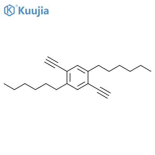 1,4-Diethynyl-2,5-dihexylbenzene structure