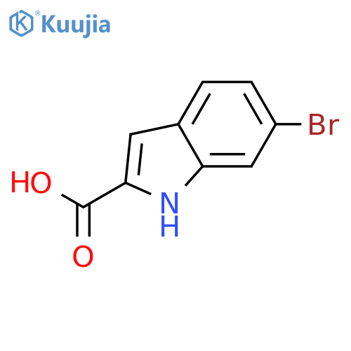 6-bromo-1H-indole-2-carboxylic acid structure