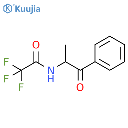 Acetamide, 2,2,2-trifluoro-N-(1-methyl-2-oxo-2-phenylethyl)- structure
