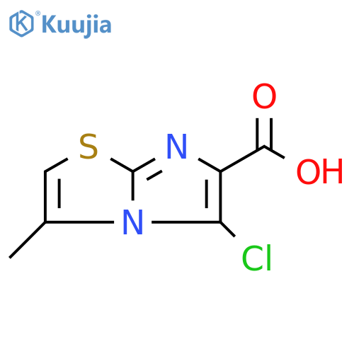 5-chloro-3-methylimidazo[2,1-b][1,3]thiazole-6-carboxylic acid structure