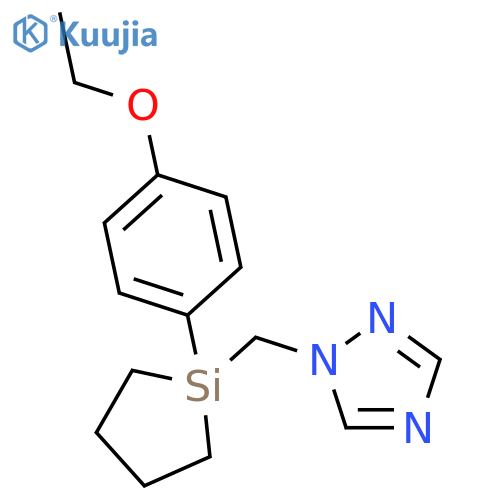 1H-1,2,4-Triazole, 1-[[1-(4-ethoxyphenyl)silacyclopent-1-yl]methyl]- structure