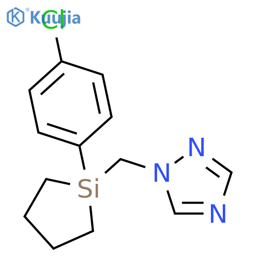 1H-1,2,4-Triazole, 1-[[1-(4-chlorophenyl)silacyclopent-1-yl]methyl]- structure