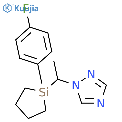 1H-1,2,4-Triazole, 1-[1-[1-(4-fluorophenyl)silacyclopent-1-yl]ethyl]- structure