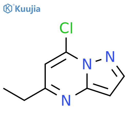 7-chloro-5-ethylpyrazolo1,5-apyrimidine structure