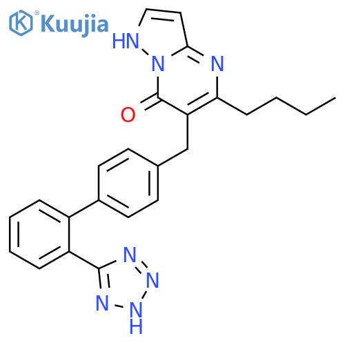 Pyrazolo[1,5-a]pyrimidin-7-ol,5-butyl-6-[[2'-(2H-tetrazol-5-yl)[1,1'-biphenyl]-4-yl]methyl]- structure